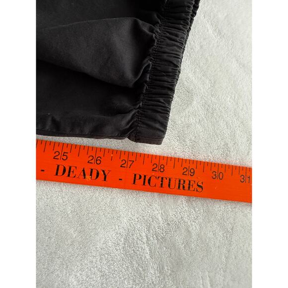 American Eagle Stretch Black Cotton Womens Size 14 Cargo Joggers Drawstring - Picture 16 of 16